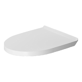 Duravit DuraStyle Сиденье съемное для унитаза BASIC, петли нерж сталь, без микролифта, цвет: белый