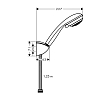 Hansgrohe Crometta 85 Душевой набор Vario (ручной душ 2jet, держатель для душа, шланг для душа 1,25 м), цвет: хром