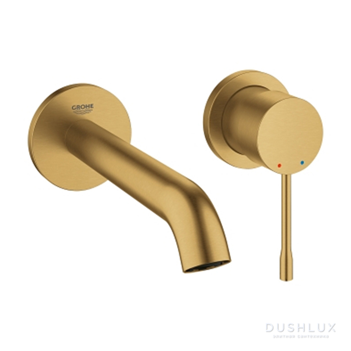 Фото Grohe Essence Смеситель для раковины, цвет: золото