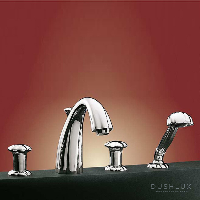 Фото Jorger Florale Lotos Minarett Смеситель для ванны, цвет: хром