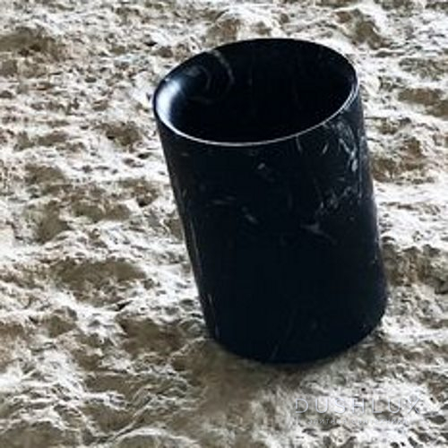 Фото Agape Constellation Стакан настольный 13x10 см, мрамор Marquina, цвет: черный