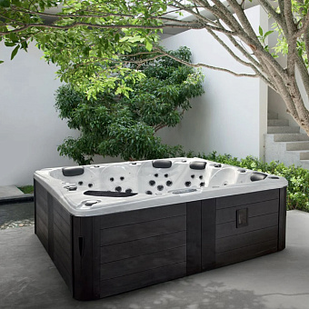 Gruppo Treesse Rodas Минибассейн 230x230x87см., отдельностоящий, с панелями, с крышкой, цвет: белый