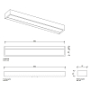 Decor Walther Box 60 N LED Светильник настенный 60x10x5см, светодиодный, 1x LED 32.8W, цвет: розовое золото