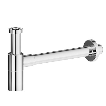 Newform Accesssori Сифон для раковины L30см., под донный клапан, цвет: хром