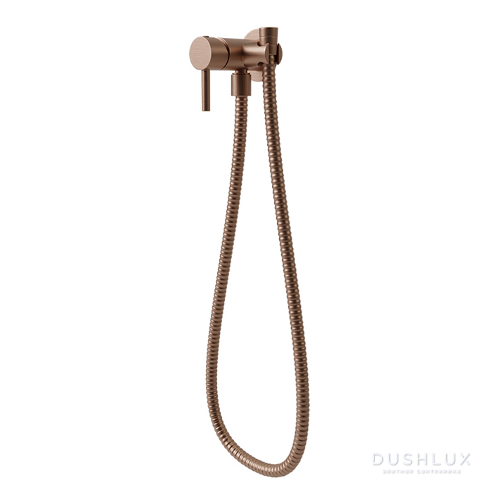 Noken Round Гигиенический душ, круглая, настенный, цвет: медь ...