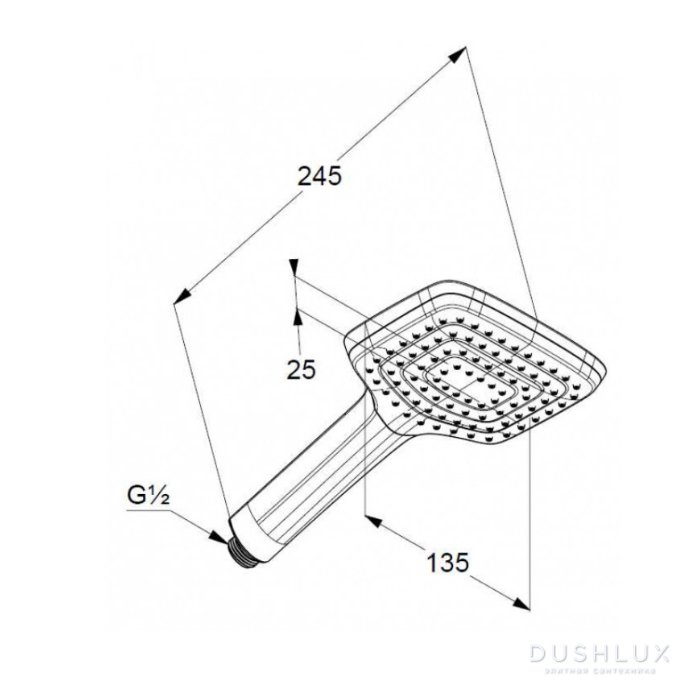 Kludi Freshline Лейка для душа, цвет: хром, 6450005-00, купить в ...