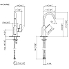Dornbracht VAIA Смеситель для раковины, на 1 отв., цвет: платина матовая