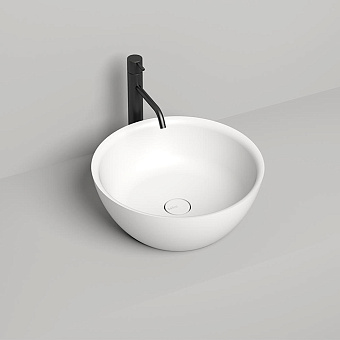 Salini Alda 02 Раковина 42.5х42.5х15.5см., накладная, без отв., S-Sense, цвет: белый