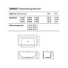 Dea Design Modern Ванна 160x80x56см., отдельностоящая, Solid Surface, цвет: Black №16