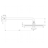 Hansgrohe Raindance S Верхний душ 1jet (RainAir), d300мм, с настенным держателем 460 мм, шарнирное соединение, G1/2, цвет: хром
