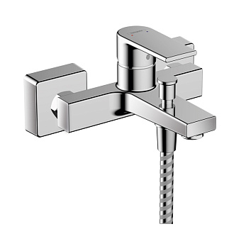 Hansgrohe Vernis Shape Встраиваемый смеситель для ванны с переключателем (внешняя часть), цвет: хром
