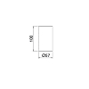 Treemme TAG# Tonda Стакан настольный, цвет: белый