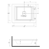 Gruppo Treesse Fusion 230 Ванна 230x180x67см., с гидромассажем, cветодиодная хромотерапия, стабилизатор температуры воды, цвет: белый
