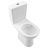 Villeroy&Boch O.novo Унитаз-компакт 36х64.6х43см., напольный, с открытым смывным краем, с сиденьем, цвет: альпийский белый