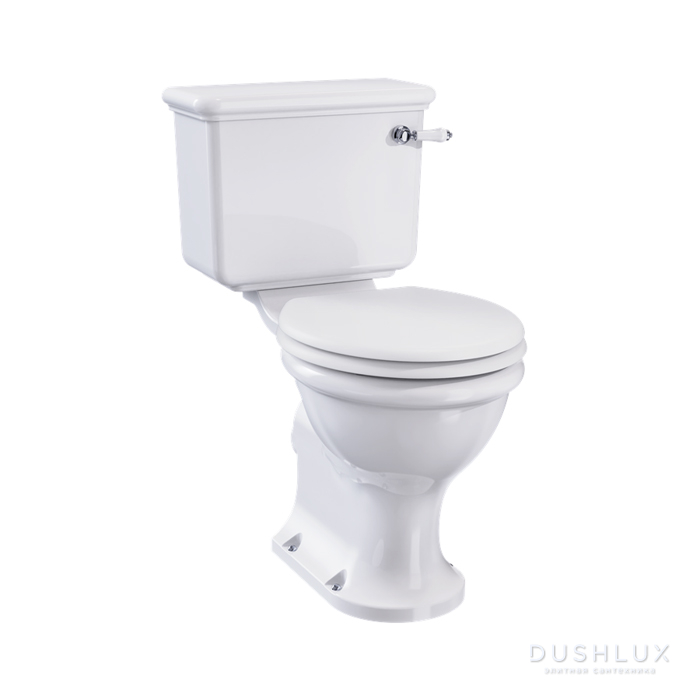 Фото Burlington Guild Унитаз моноблок, фурнитура хром, цвет: белый