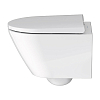 Duravit D-Neo Унитаз 47см., подвесной, безободковый, сиденье микролифт, цвет: белый