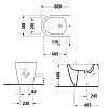 Duravit Bento Starck Box Биде напольное 37x60 см, 1 отв., HygieneGlaze, цвет: белый глянцевый