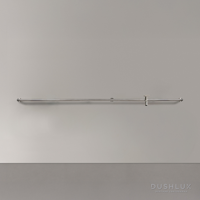 Фото CEA Design HOOK Смеситель для сада 254см, настенный, трубчатый, с изливом, цвет: нержавеющая сталь
