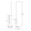 CEA Design CARTESIO Душевая стойка и смеситель, напольные, Conical rain jet, Kneipp jet, цвет: нержавеющая сталь/черный