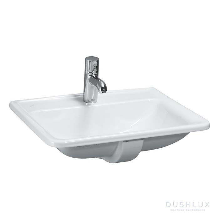 Фото Laufen Pro S Раковина 56x44x20см., встраиваемая сверху, 1 отв., без перелива, цвет: белый