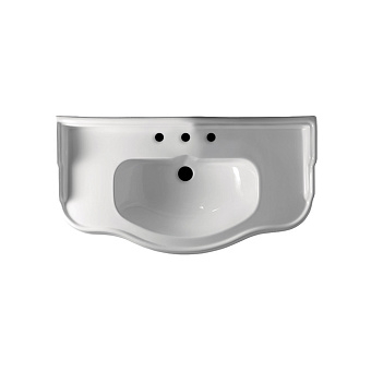 Kerasan Retro Раковина 100x54.5см., подвесная, 3 отв., цвет: белый