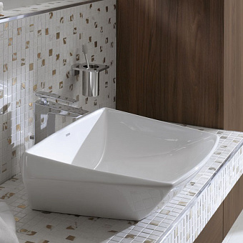 TOTO Jewelhex Раковина 60.7x48.3x21.1 см, без отв., накладная, цвет: белый