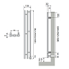 Neoinox Verto Полотенцесушитель 120x13.8см, электрический, тэн, цвет: хром