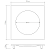 Decor Walther Cube DW 351 Мыльница настольная, цвет: черный матовый