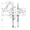 Hansgrohe Focus Кухонный смеситель, на 1 отв., поворотный и вытяжной излив 220мм, h225мм 2jet, цвет: хром