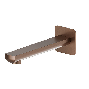 Newform Haka Излив для ванны 21.1см., встраиваемый, 1/2”, цвет: PVD brushed copper bronze