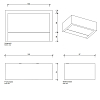 Decor Walther Box 15 N LED Светильник настенный 15x10x5см, светодиодный, 1x LED 18.4W, цвет: розовое золото