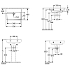 Villeroy&Boch O.novo раковина 60x46x17.5см., без отв., подвесная, с переливом, цвет: альпийский белый