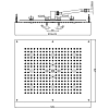 BOSSINI Dream Верхний душ 570 x 470 мм, с 8 LED RGB, 2 режима (дождь, распыление), блок питания/управления, Cromoterapia, цвет: хром