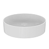 Ideal Standard Conca Раковина 45х12см., накладная, без отв., круглая, с крепежом, цвет: белый матовый