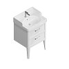 Kerama Marazzi Pompei Тумба 60см., напольная, 2 ящика, цвет: белый глянцевый