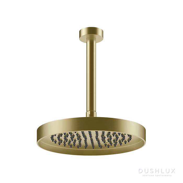 Фото Gessi Incastri Верхний душ 25см., потолочный, цвет: Brass Brushed PVD
