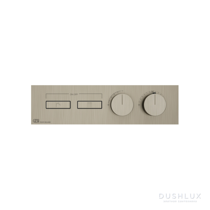Фото Gessi Hi-Fi Смеситель для душа, встраиваемый, термостатический, цвет: Finox