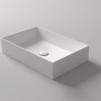 Simas Agile Раковина 60x40 см, без отв., цвет: белый