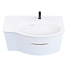 Kerama Marazzi Riva Тумба 100см., подвесная, с раковиной, правая, цвет: белый матовый