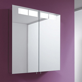 Keuco Royal T1 Зеркальный шкаф с подсветкой 66.5x70x14.3см, подвесной, цвет: зеркало