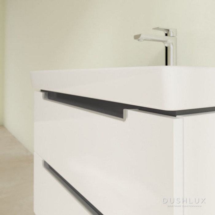 Фото Villeroy&Boch Subway 2.0, Тумба подвесная под раковину, 1 x коробка с аксессуарами 2, 2 выдвижных отделения, 78.7x52x44.9см.,