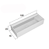 Falper Minimum Раковина накладная 120х45х25см., на 2 отв., Cemento, цвет: grey