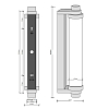 Decor Walther Vienna Светильник настенный 6x10x40см, 1x 2G11 24W, цвет: хром