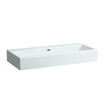 Laufen Living Раковина 100х46х14 см, без отв., цвет: белый