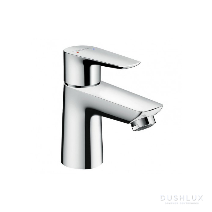 Фото Hansgrohe Talis E Смеситель для раковины 80, на 1 отв, с донным клапаном, излив 96мм, h71мм, цвет: хром