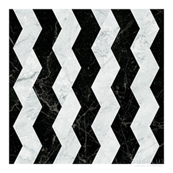 Фото 41zero42 Dandy Керамогранит 18,6x18,6см., универсальный, цвет: Ribbon Black White