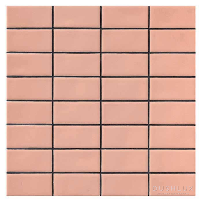 Фото Mutina Din Керамогранит 30x30см, мозаика 7.4x3.6см, универсальный, цвет: rose matt