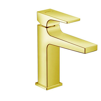 Hansgrohe Metropol Смеситель для раковины 110, на 1 отв, с донным клапаном, излив 135мм, цвет: золото