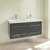 Villeroy & Boch Avento, Тумба с раковиной, подвесная, размер 118x51.4x45.2см., цвет: серый