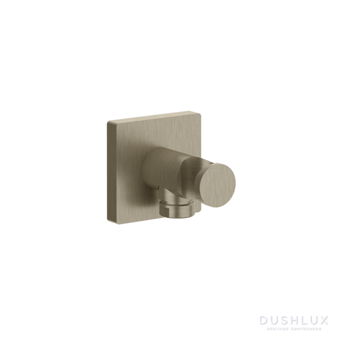 Фото Gessi Emporio shower Держатель для душевой лейки с выводом воды, цвет: Finox Brushed Nickel